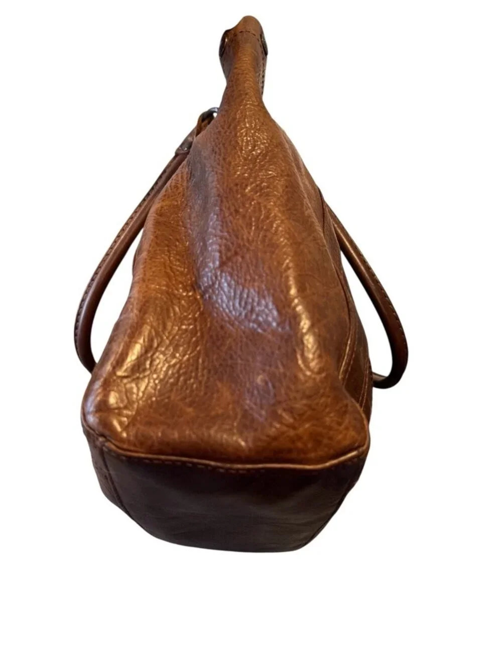 Frye Brown Leather Hobo Bag • Melissa Style • Distressed Buttery Soft • Slouchy - Picture 4 of 10